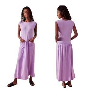 Free People FP Beach Nikki Midi Dress in Lupine (Lavender), Size XS, Boho Beach